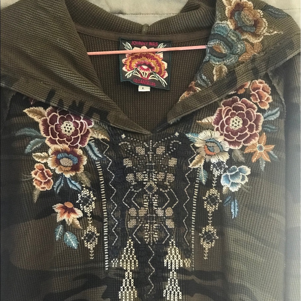 ❤️S O L D ❤️ Johnny Was Isla Hooded Sweater🌺